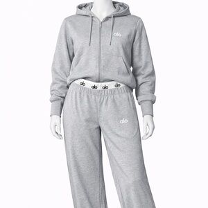 & Other Stories Gray Track Pants - Wide Leg Joggers